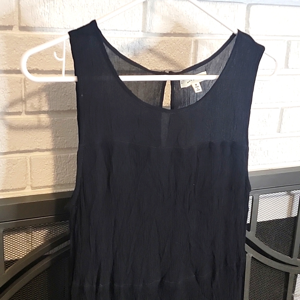 Max Studio Black Lined Maxi Dress Size M